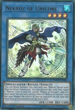 Nekroz di Unicorno Card Front