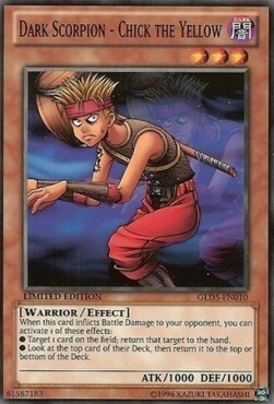 Dark Scorpion - Chick the Yellow Card Front