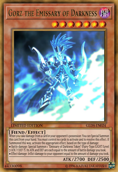 Gorz the Emissary of Darkness Card Front