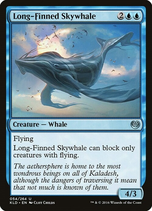Long-Finned Skywhale Card Front