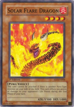 Solar Flare Dragon Card Front