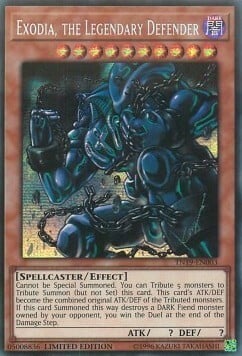 Exodia, the Legendary Defender Card Front