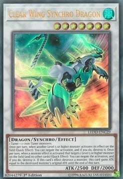 Clear Wing Synchro Dragon Card Front