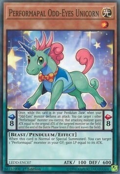 Performapal Odd-Eyes Unicorn Card Front