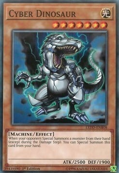 Cyber Dinosaur Card Front