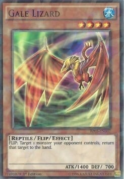 Lucertola Folata Card Front