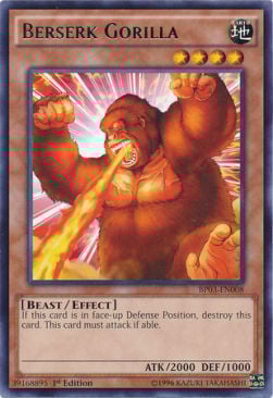 Gorilla Berserk Card Front