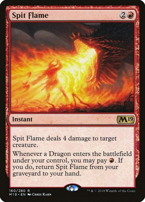 Spit Flame Card Front