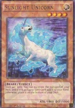 Sunlight Unicorn Card Front