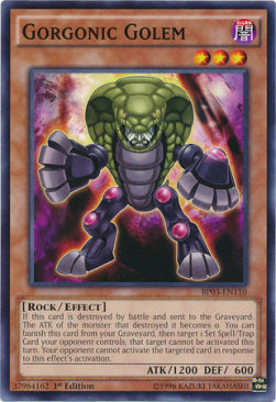 Gorgonic Golem Card Front