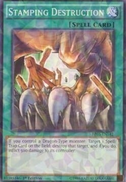 Stamping Destruction Card Front