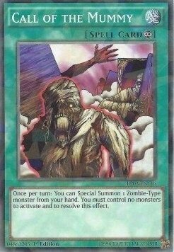 Call of the Mummy Card Front