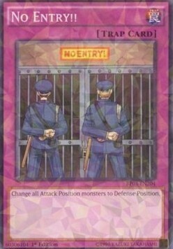 No Entry!! Card Front