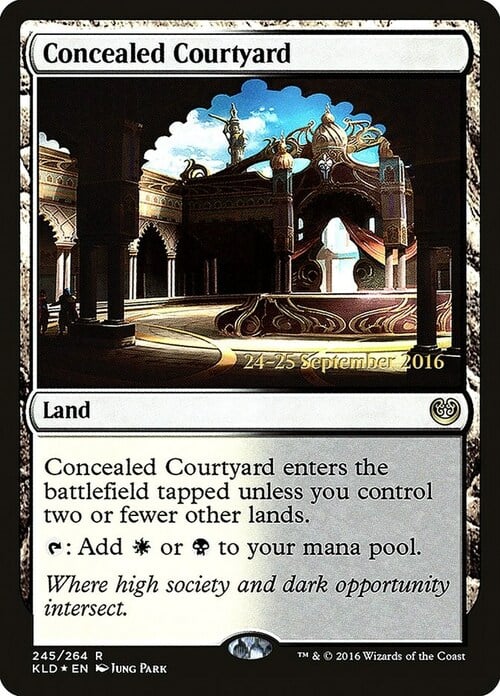Concealed Courtyard Card Front
