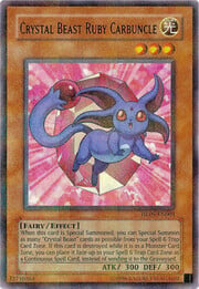 Crystal Beast Ruby Carbuncle · Ultra Rare 001