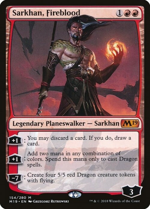 Sarkhan, Fireblood Card Front