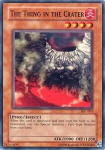 The Thing in the Crater Card Front