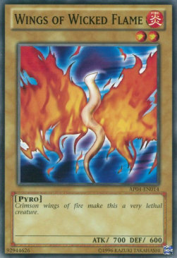 Wings of Wicked Flame Card Front