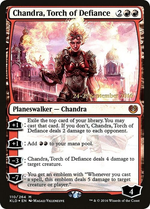Chandra, Fiamma di Sfida Card Front