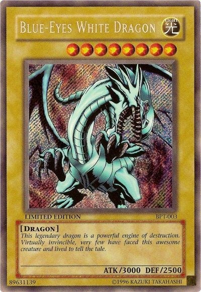 Blue-Eyes White Dragon Card Front