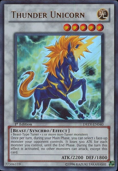 Thunder Unicorn Card Front