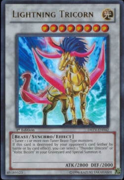 Lightning Tricorn Card Front