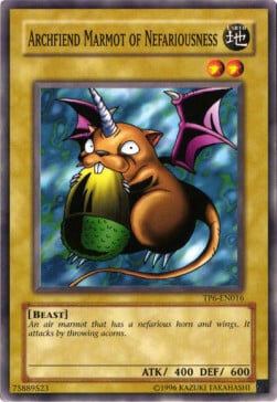 Archfiend Marmot of Nefariousness Card Front