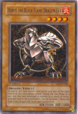 Horus the Black Flame Dragon LV4 Soul of the Duelist