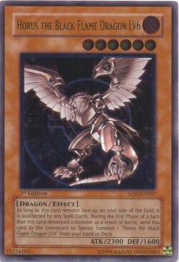 Horus il Drago della Fiamma Oscura LV6 Card Front