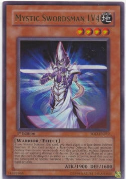 Mystic Swordsman LV4 Card Front
