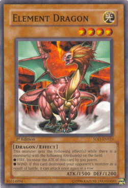 Element Dragon Card Front