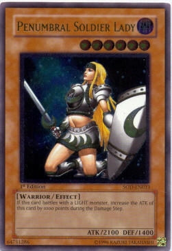 Penumbral Soldier Lady Card Front