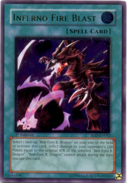 Inferno Fire Blast Card Front