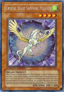 Crystal Beast Sapphire Pegasus Card Front