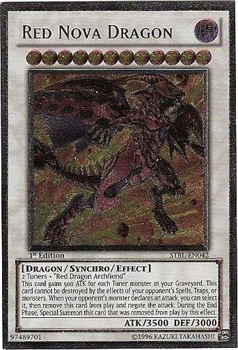 Red Nova Dragon Card Front