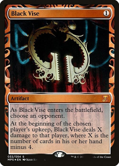 Black Vise Card Front