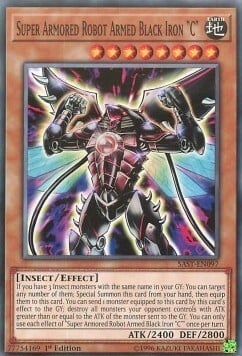 Super Armored Robot Armed Black Iron "C" Card Front