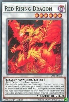 Red Rising Dragon Card Front