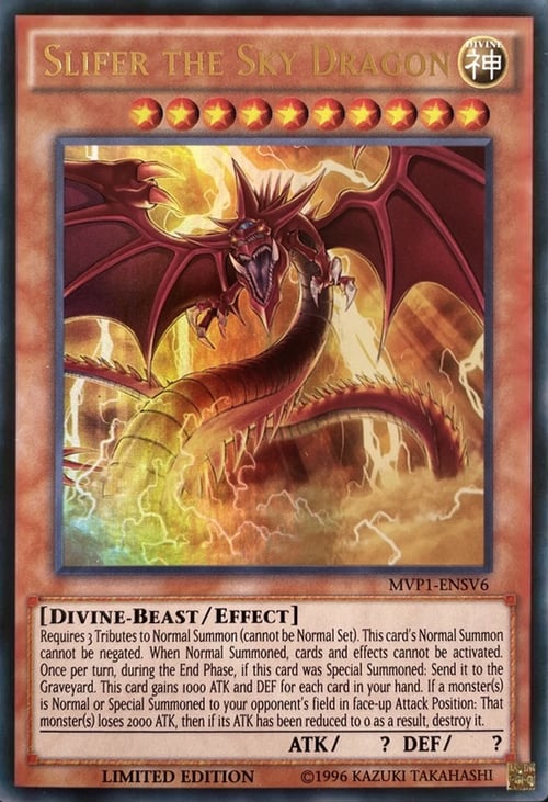 Slifer the Sky Dragon Card Front