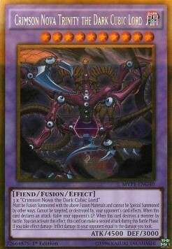 Crimson Nova Trinity the Dark Cubic Lord Card Front