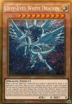 Deep-Eyes White Dragon Card Front