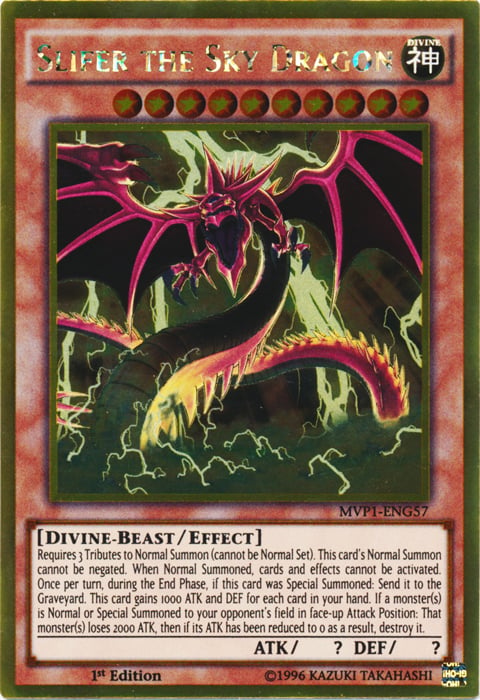 Slifer the Sky Dragon Card Front