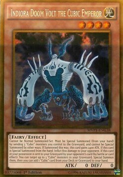 Indiora Doom Volt the Cubic Emperor Card Front