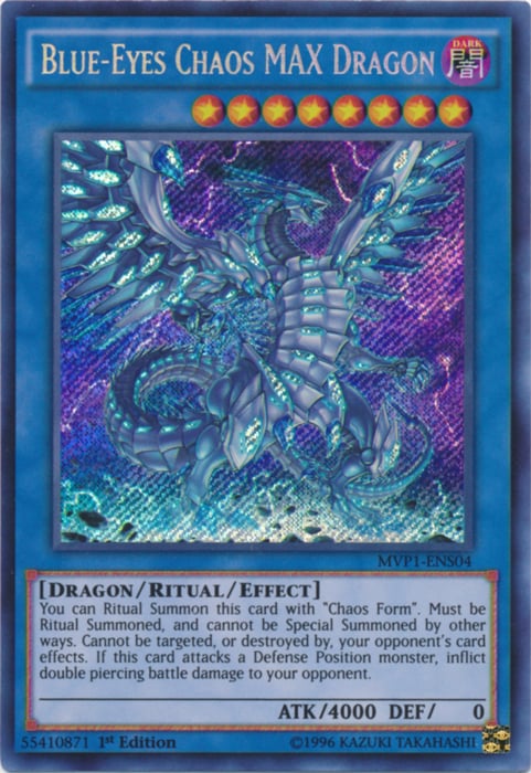 Blue-Eyes Chaos MAX Dragon Card Front