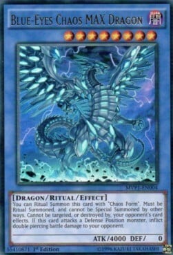 Blue-Eyes Chaos MAX Dragon Card Front