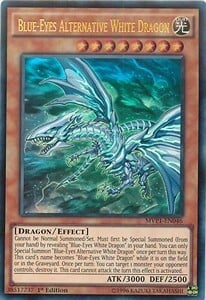 Dragon Blanco Alternativo de Ojos Azules Frente