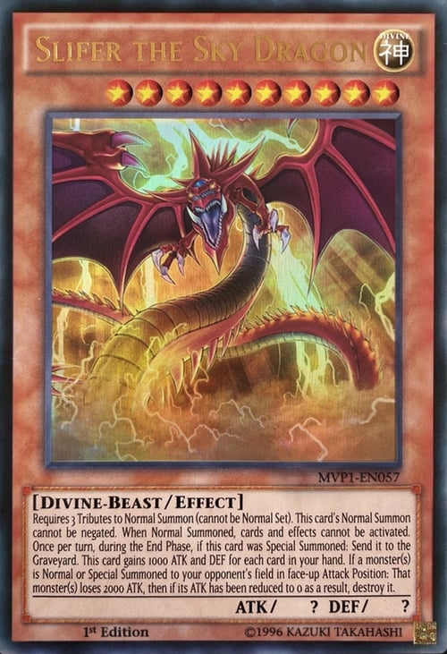 Slifer the Sky Dragon Card Front