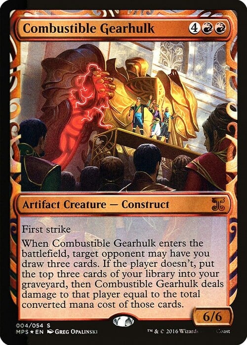 Combustible Gearhulk Card Front