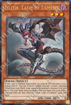 Lilith, Lady of Lament Card Front