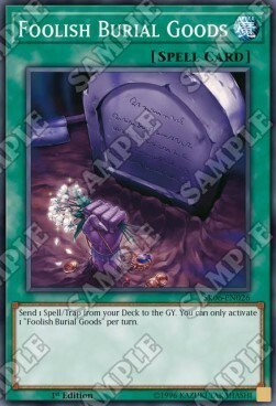Foolish Burial Goods Card Front